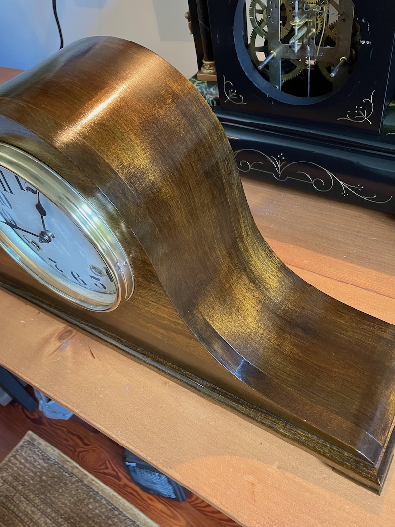 Restored clocks on the bench, Pikeville KY