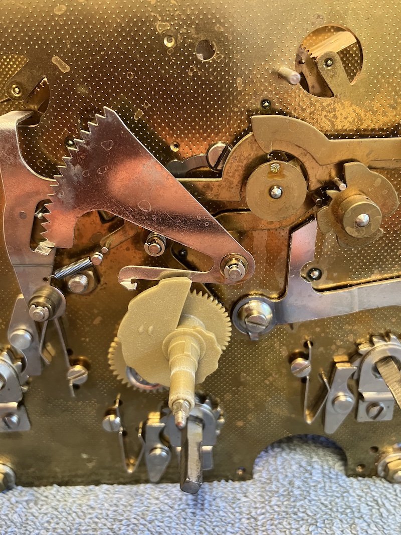 Movement detail at the bench